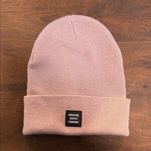 Herschel brand dusty pink beanie